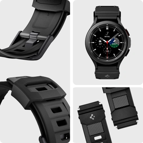 Kup Pasek Spigen Rugged Band Samsung Galaxy Watch 4/Watch Active 2/Huawei Watch GT 2 42mm Matná černá - SPN2079BLK - {ean13} - Sklep Home Screen
