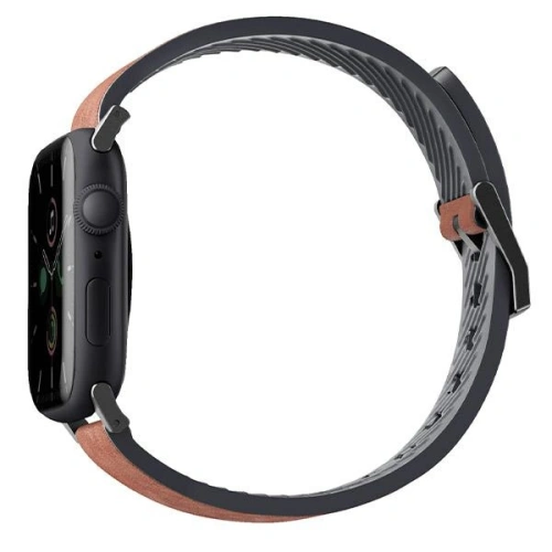 Kup UNIQ Straden Apple Watch 4/5/6/7/SE/8/9/Ultra 44/45/49mm bőr hibrid szíj barna/brown - UNIQ587BR - {ean13} - Sklep Home Screen