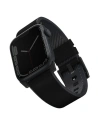 UNIQ Straden Apple Watch 4/5/6/7/SE/8/9/Ultra 44/45/49mm Leder Hybridarmband schwarz/black