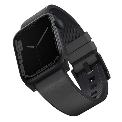 Kup UNIQ Straden szíj Apple Watch 4/5/6/7/SE/8/9/Ultra 44/45/49mm bőrhybrid szíj szürke/szary - UNIQ589GRY - {ean13} - Sklep Home Screen