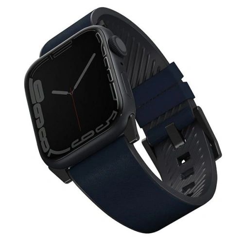 Kup UNIQ Straden Apple Watch 4/5/6/7/SE/8/9/Ultra 44/45/49mm Bőr Hibrid Heveder kék/blue - UNIQ590BLU - {ean13} - Sklep Home Screen