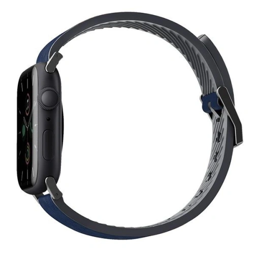 Kup UNIQ Straden Apple Watch 4/5/6/7/SE/8/9/Ultra 44/45/49mm Leder Hybridarmband blau/blue - UNIQ590BLU - {ean13} - Sklep Home Screen