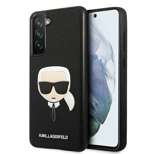 Kup Etui Karl Lagerfeld KLHCS21FSAKHBK Samsung Galaxy S21 FE černý/black hardcase Saffiano Ikonik Karl`s Head - KLD789BLK - {ean13} - Sklep Home Screen