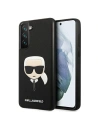 Etui Karl Lagerfeld KLHCS21FSAKHBK Samsung Galaxy S21 FE černý/black hardcase Saffiano Ikonik Karl`s Head