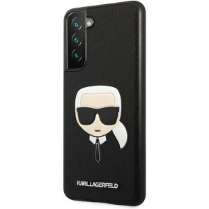 Kup Etui Karl Lagerfeld KLHCS21FSAKHBK Samsung Galaxy S21 FE czarny/black hardcase Saffiano Ikonik Karl`s Head - KLD789BLK - {ean13} - Sklep Home Screen