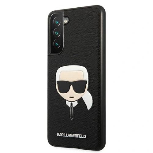 Kup Etui Karl Lagerfeld KLHCS21FSAKHBK Samsung Galaxy S21 FE černý/black hardcase Saffiano Ikonik Karl`s Head - KLD789BLK - {ean13} - Sklep Home Screen