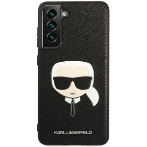 Kup Etui Karl Lagerfeld KLHCS21FSAKHBK Samsung Galaxy S21 FE czarny/black hardcase Saffiano Ikonik Karl`s Head - KLD789BLK - {ean13} - Sklep Home Screen
