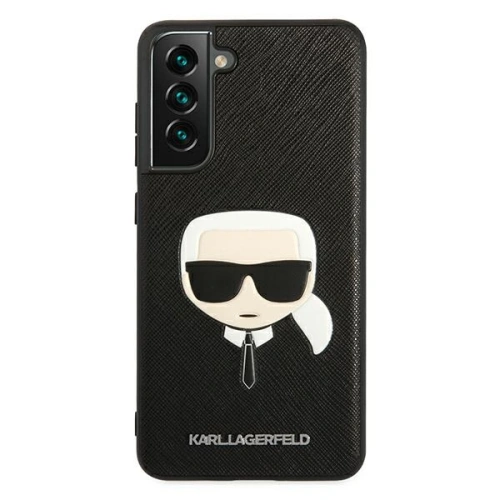 Kup Etui Karl Lagerfeld KLHCS21FSAKHBK Samsung Galaxy S21 FE černý/black hardcase Saffiano Ikonik Karl`s Head - KLD789BLK - {ean13} - Sklep Home Screen
