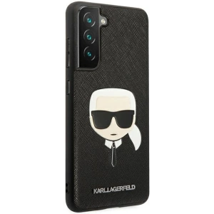 Kup Etui Karl Lagerfeld KLHCS21FSAKHBK Samsung Galaxy S21 FE czarny/black hardcase Saffiano Ikonik Karl`s Head - KLD789BLK - {ean13} - Sklep Home Screen