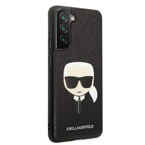 Kup Case Karl Lagerfeld KLHCS21FSAKHBK Samsung Galaxy S21 FE schwarz/black hardcase Saffiano Ikonik Karl`s Head - KLD789BLK - {ean13} - Sklep Home Screen