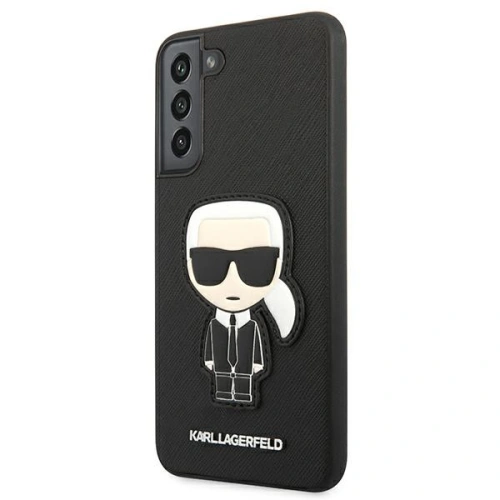 Kup Etui Karl Lagerfeld KLHCS22MOKPK Samsung Galaxy S22+ Plus černý/black hardcase Saffiano Ikonik Karl`s Patch - KLD790BLK - {ean13} - Sklep Home Screen