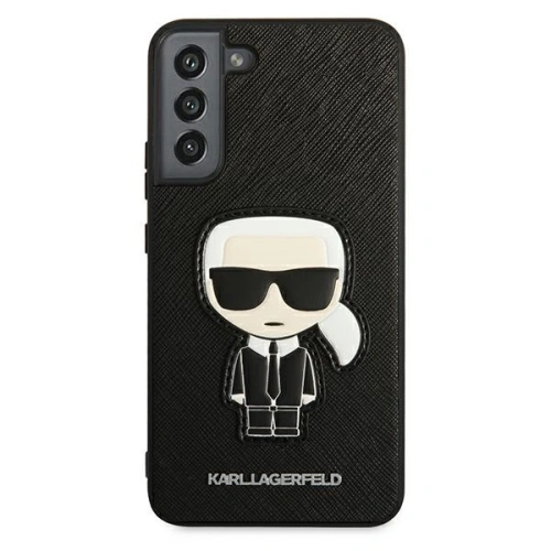 Kup Etui Karl Lagerfeld KLHCS22MOKPK Samsung Galaxy S22+ Plus černý/black hardcase Saffiano Ikonik Karl`s Patch - KLD790BLK - {ean13} - Sklep Home Screen