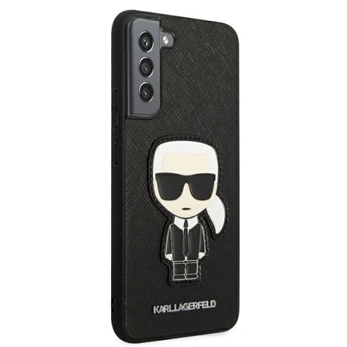 Kup Etui Karl Lagerfeld KLHCS22MOKPK Samsung Galaxy S22+ Plus černý/black hardcase Saffiano Ikonik Karl`s Patch - KLD790BLK - {ean13} - Sklep Home Screen
