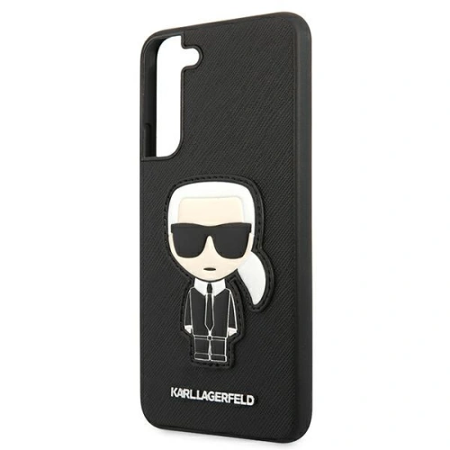 Kup Etui Karl Lagerfeld KLHCS22MOKPK Samsung Galaxy S22+ Plus černý/black hardcase Saffiano Ikonik Karl`s Patch - KLD790BLK - {ean13} - Sklep Home Screen