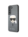 Kup Etui Karl Lagerfeld KLHCS22MSAKHSL Samsung Galaxy S22+ Plus argintiu/silver hardcase Saffiano Ikonik Karl`s Head - KLD792SLV - {ean13} - Sklep Home Screen