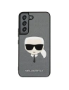 Kup Etui Karl Lagerfeld KLHCS22MSAKHSL Samsung Galaxy S22+ Plus argintiu/silver hardcase Saffiano Ikonik Karl`s Head - KLD792SLV - {ean13} - Sklep Home Screen