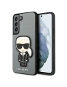 Kup Etui Karl Lagerfeld KLHCS22SOKPG Samsung Galaxy S22 srebrny/silver hardcase Saffiano Ikonik Karl`s Patch - KLD793SLV - {ean13} - Sklep Home Screen
