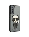 Kup Etui Karl Lagerfeld KLHCS22SOKPG Samsung Galaxy S22 srebrny/silver hardcase Saffiano Ikonik Karl`s Patch - KLD793SLV - {ean13} - Sklep Home Screen