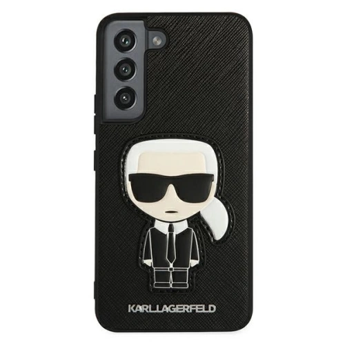 Kup Etui Karl Lagerfeld KLHCS22SOKPK Samsung Galaxy S22 černý/black hardcase Saffiano Ikonik Karl`s Patch - KLD794BLK - {ean13} - Sklep Home Screen
