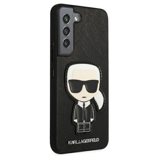 Kup Etui Karl Lagerfeld KLHCS22SOKPK Samsung Galaxy S22 černý/black hardcase Saffiano Ikonik Karl`s Patch - KLD794BLK - {ean13} - Sklep Home Screen