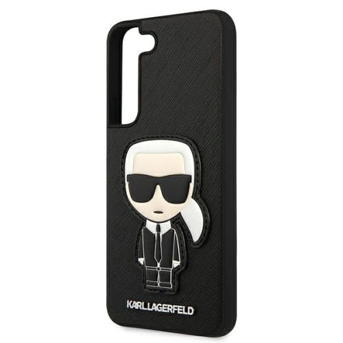Kup Etui Karl Lagerfeld KLHCS22SOKPK Samsung Galaxy S22 černý/black hardcase Saffiano Ikonik Karl`s Patch - KLD794BLK - {ean13} - Sklep Home Screen
