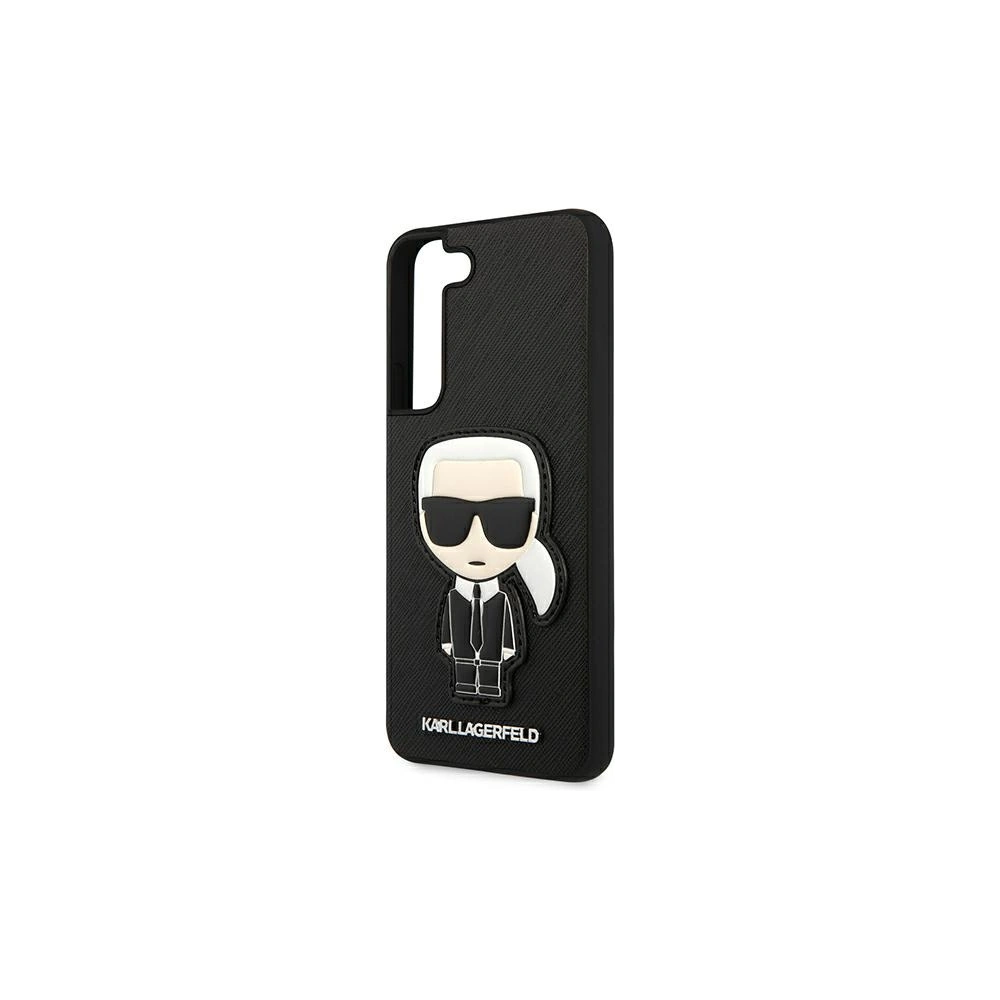 homescreen.pl - Etui Karl Lagerfeld KLHCS22SOKPK Samsung Galaxy S22 czarny/black hardcase Saffiano Ikonik Karl`s Patch