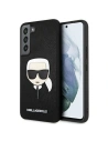 Buy Karl Lagerfeld KLHCS22SSAKHBK Samsung Galaxy S22 black hardcase Saffiano Ikonik Karl`s Head - KLD795BLK - {ean13} - Home Screen Store Europe