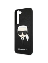 Buy Karl Lagerfeld KLHCS22SSAKHBK Samsung Galaxy S22 black hardcase Saffiano Ikonik Karl`s Head - KLD795BLK - {ean13} - Home Screen Store Europe