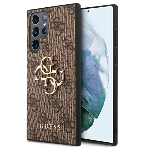 Kup Case Guess GUHCS22L4GMGBR Samsung Galaxy S22 Ultra braun/brown Hardcase 4G Big Metal Logo - GUE1552BR - {ean13} - Sklep Home Screen