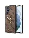Buy Guess GUHCS22L4GMGBR Samsung Galaxy S22 Ultra brown hardcase 4G Big Metal Logo - GUE1552BR - {ean13} - Home Screen Store Europe