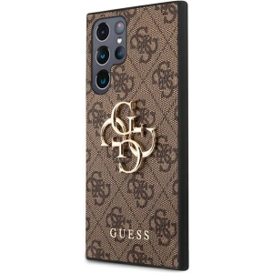 Kup Case Guess GUHCS22L4GMGBR Samsung Galaxy S22 Ultra braun/brown Hardcase 4G Big Metal Logo - GUE1552BR - {ean13} - Sklep Home Screen
