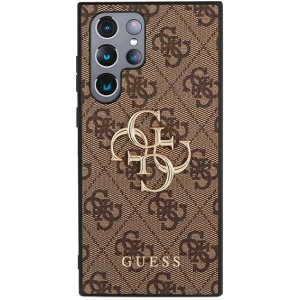 Kup Etui Guess GUHCS22L4GMGBR Samsung Galaxy S22 Ultra maro/brown hardcase 4G Big Metal Logo - GUE1552BR - {ean13} - Sklep Home Screen