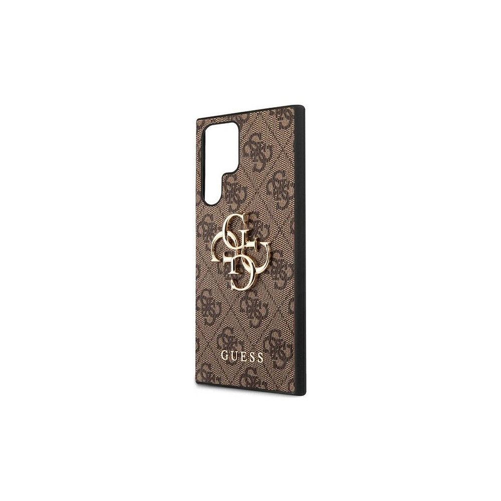 homescreen.pl - Etui Guess GUHCS22L4GMGBR Samsung Galaxy S22 Ultra brązowy/brown hardcase 4G Big Metal Logo