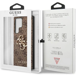 Kup Case Guess GUHCS22L4GMGBR Samsung Galaxy S22 Ultra braun/brown Hardcase 4G Big Metal Logo - GUE1552BR - {ean13} - Sklep Home Screen