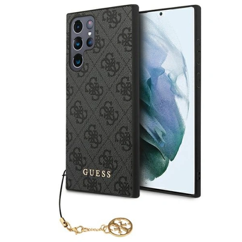Kup Etui Guess GUHCS22LGF4GGR Samsung Galaxy S22 Ultra szary/grey hardcase 4G Charms Collection - GUE1556GRY - {ean13} - Sklep Home Screen