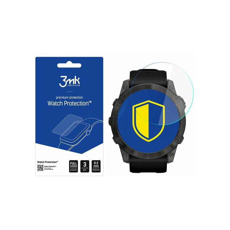 Szkło hybrydowe 3MK FlexibleGlass Watch Protection Garmin Fenix 7