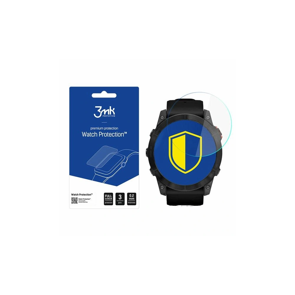 Szkło hybrydowe 3MK FlexibleGlass Watch Protection Garmin Fenix 7X