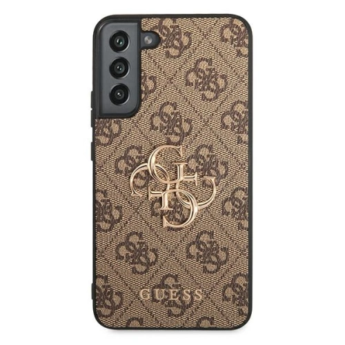 Buy Guess GUHCS22M4GMGBR Samsung Galaxy S22+ Plus brown hardcase 4G Big Metal Logo - GUE1557BR - {ean13} - Home Screen Store Europe