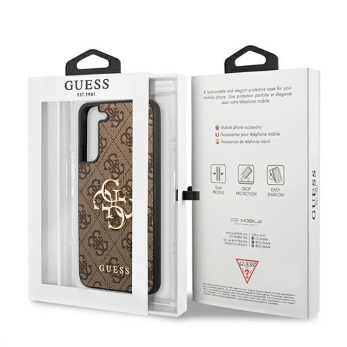 Kup Etui Guess GUHCS22M4GMGBR Samsung Galaxy S22+ Plus hnědý/brown hardcase 4G Big Metal Logo - GUE1557BR - {ean13} - Sklep Home Screen