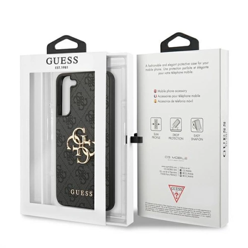 Kup Etui Guess GUHCS22M4GMGGR Samsung Galaxy S22+ Plus šedá/grey hardcase 4G Big Metal Logo - GUE1558GRY - {ean13} - Sklep Home Screen
