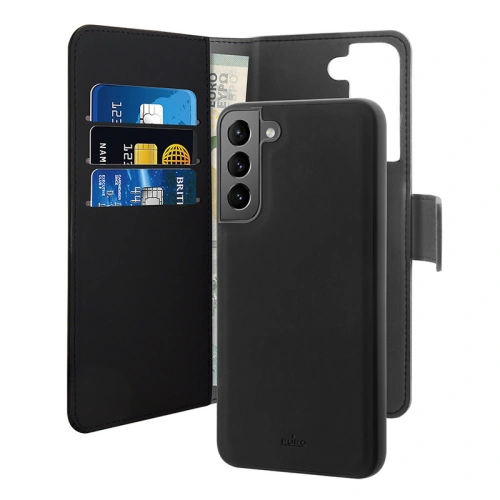 Kup Etui PURO Wallet Detachable 2w1 Samsung Galaxy S22 (černý) - PUR536BLK - {ean13} - Sklep Home Screen