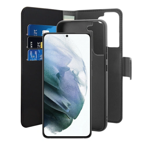 Kup Case PURO Wallet Detachable 2w1 Samsung Galaxy S22 (schwarz) - PUR536BLK - {ean13} - Sklep Home Screen