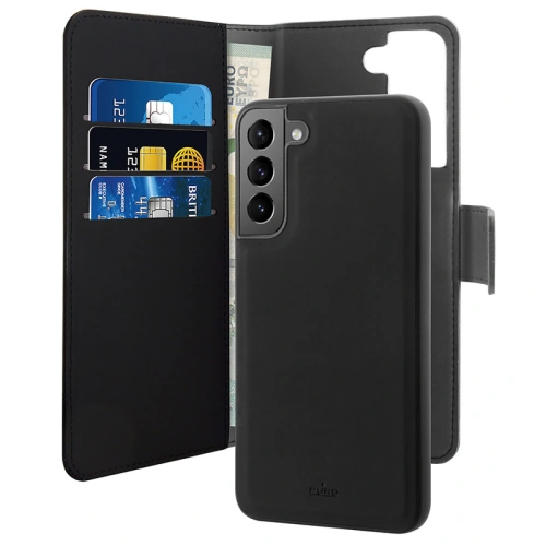 Kup Etui PURO Wallet Detachable 2w1 Samsung Galaxy S22+ Plus (černý) - PUR537BLK - {ean13} - Sklep Home Screen