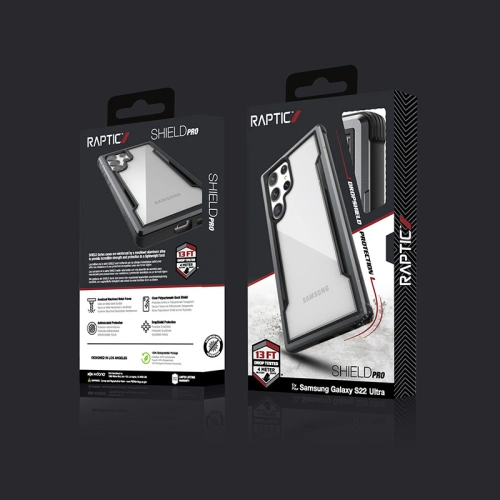 Buy X-Doria Raptic Shield Pro Samsung Galaxy S22 Ultra (Anti-bacterial) (Black) - XDR165BLK - {ean13} - Home Screen Store Europe