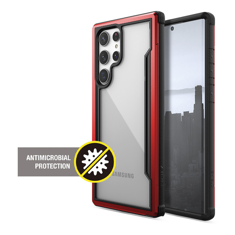 homescreen.pl - Etui X-Doria Raptic Shield Pro Samsung Galaxy S22 Ultra (Anti-bacterial) (Red)