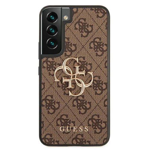 Etui Guess GUHCS22S4GMGBR Samsung Galaxy S22 brązowy/brown hardcase 4G ...