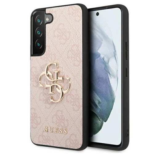 Buy Guess GUHCS22S4GMGPI Samsung Galaxy S22 pink hardcase 4G Big Metal Logo - GUE1563PNK - {ean13} - Home Screen Store Europe