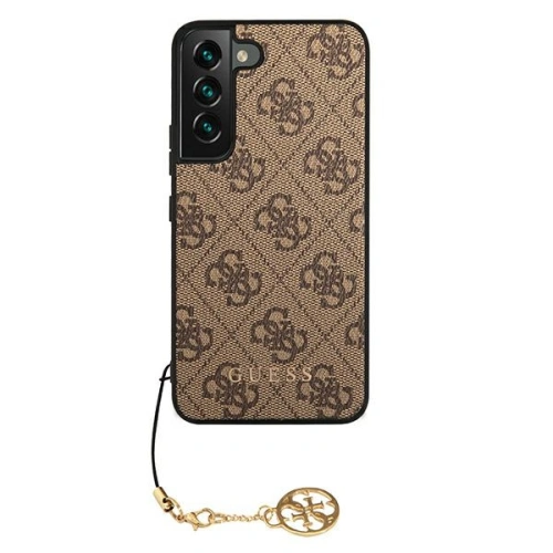 Buy Guess GUHCS22SGF4GBR Samsung Galaxy S22 brown hard case 4G Charms Collection - GUE1564BR - {ean13} - Home Screen Store Europe