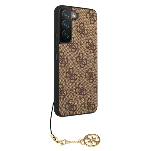 Buy Guess GUHCS22SGF4GBR Samsung Galaxy S22 brown hard case 4G Charms Collection - GUE1564BR - {ean13} - Home Screen Store Europe