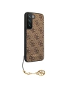 Buy Guess GUHCS22SGF4GBR Samsung Galaxy S22 brown hard case 4G Charms Collection - GUE1564BR - {ean13} - Home Screen Store Europe